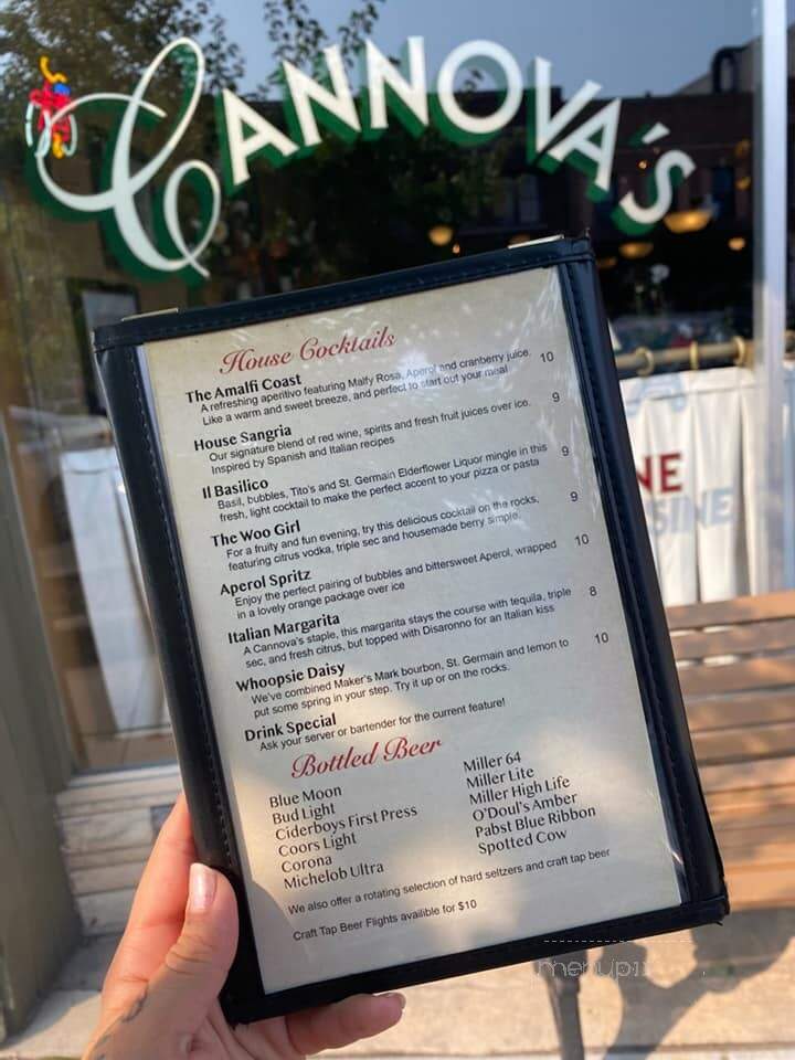 Cannova's Restaurant - Neenah, WI menu_pic