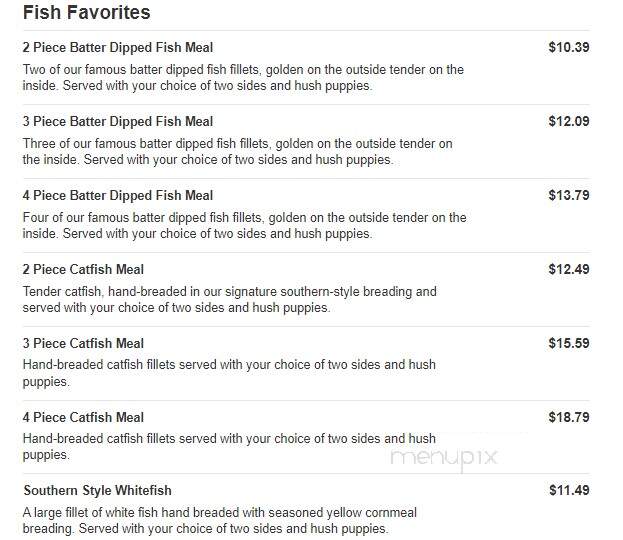 Captain D's Seafood - Talladega, AL menu_pic