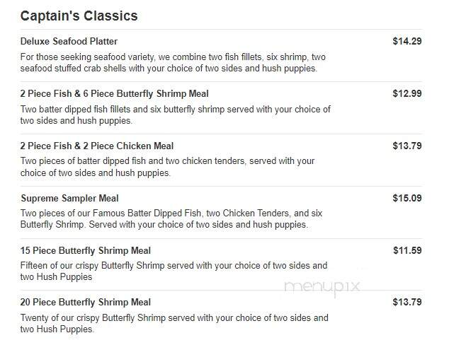 Captain D's Seafood - Talladega, AL menu_pic
