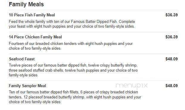 Captain D's Seafood - Talladega, AL menu_pic
