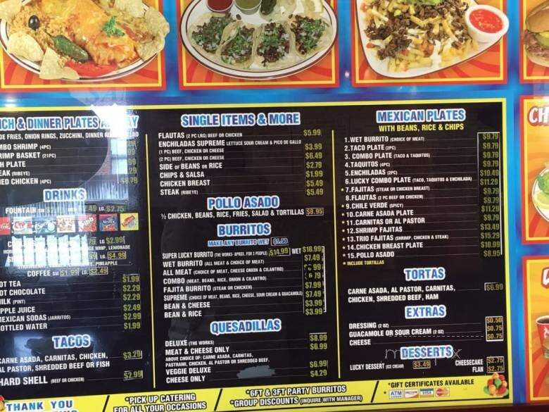 Lucky Guys - Downey, CA menu_pic