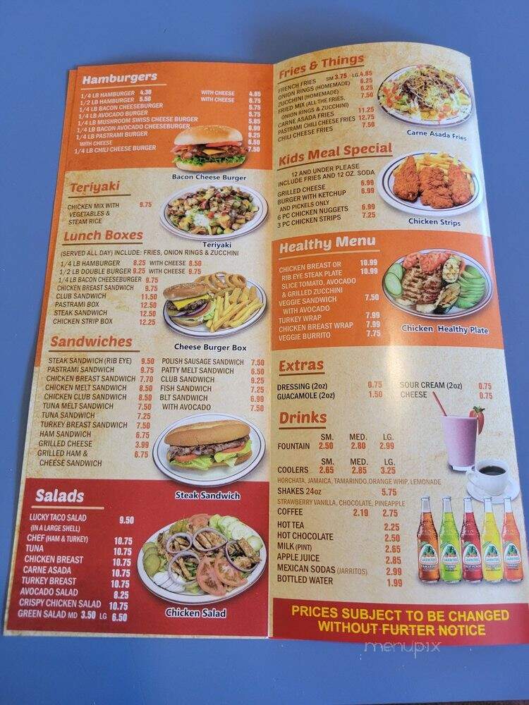 Lucky Guys - Downey, CA menu_pic