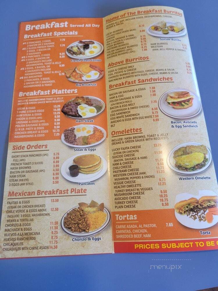 Lucky Guys - Downey, CA menu_pic
