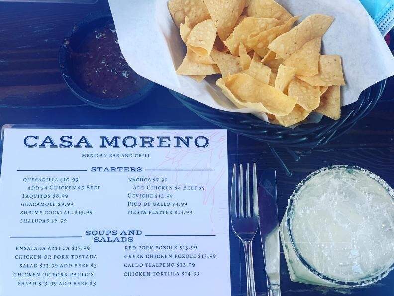 Casa Moreno - Covina, CA menu_pic