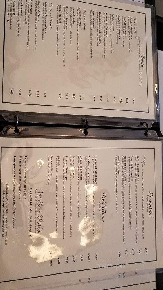 Da Bianca Trattoria - Orange, CA menu_pic