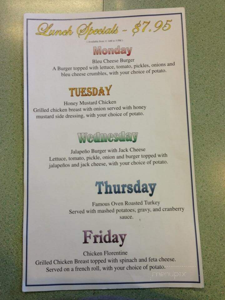 Niveen's Restaurant - Mckinleyville, CA menu_pic