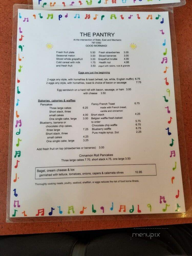 Pantry - New Haven, CT menu_pic