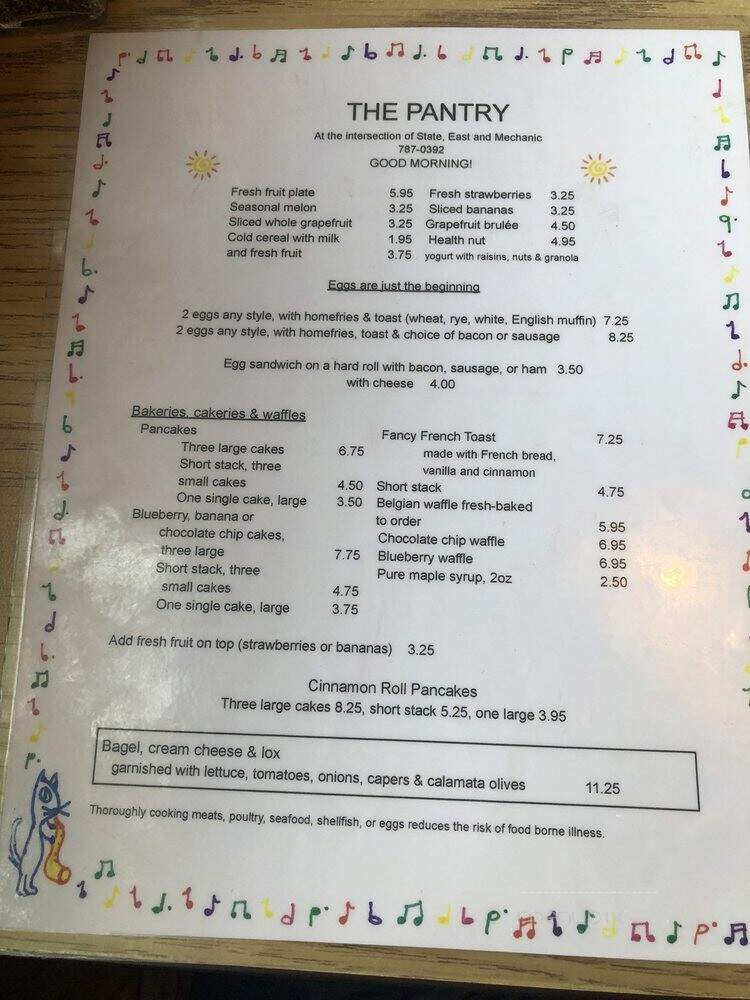 Pantry - New Haven, CT menu_pic
