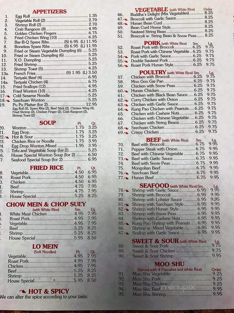 Gourmet Wok - Glastonbury, CT menu_pic