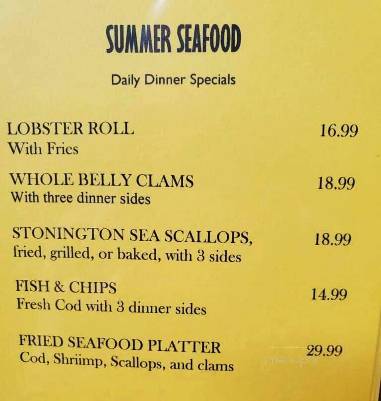 Olde Tymes Restaurant - Norwich, CT menu_pic