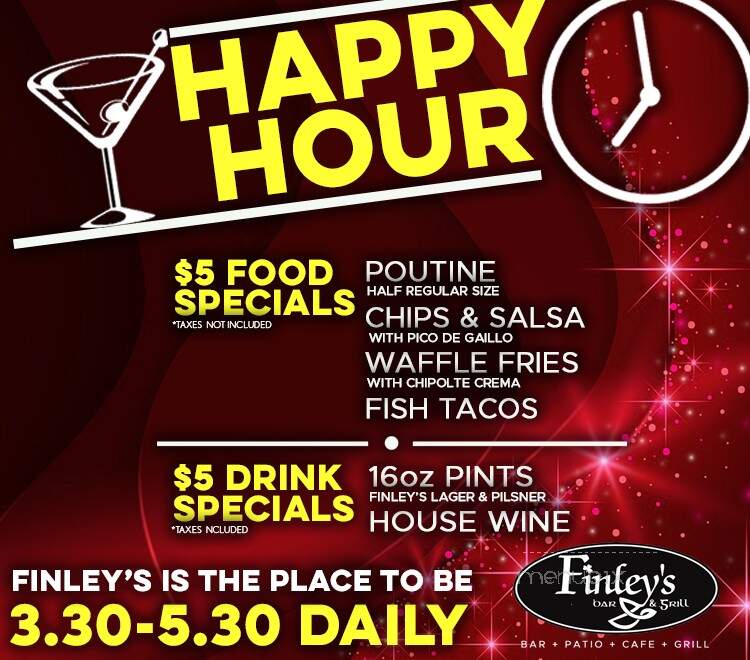Finley's Irish Bar & Grill - Nelson, BC menu_pic
