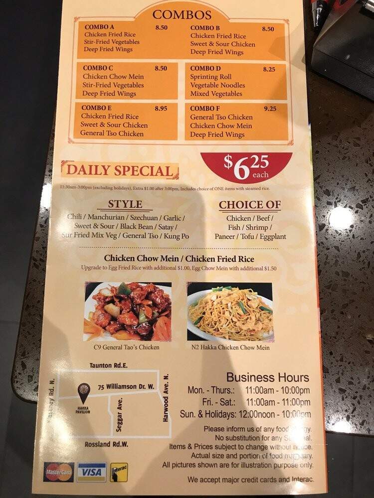Hakka Pavilion - Ajax, ON menu_pic