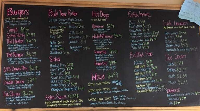 The Dugout - Texarkana, AR menu_pic