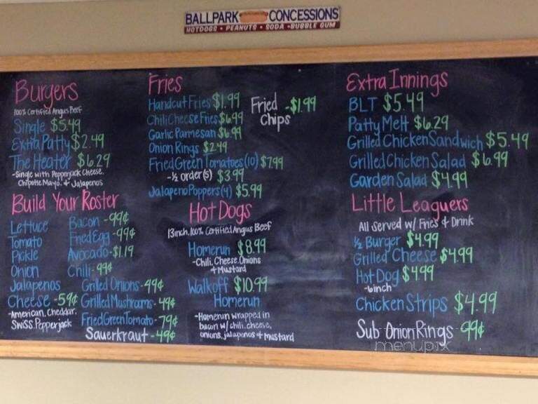The Dugout - Texarkana, AR menu_pic
