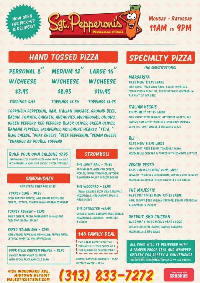 Magic Stick - Detroit, MI menu_pic