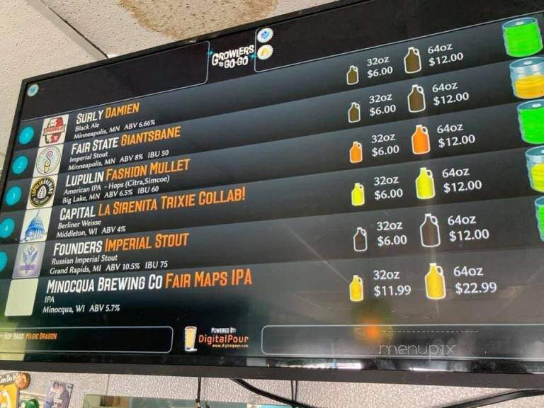 Growlers To Go-Go - Madison, WI menu_pic