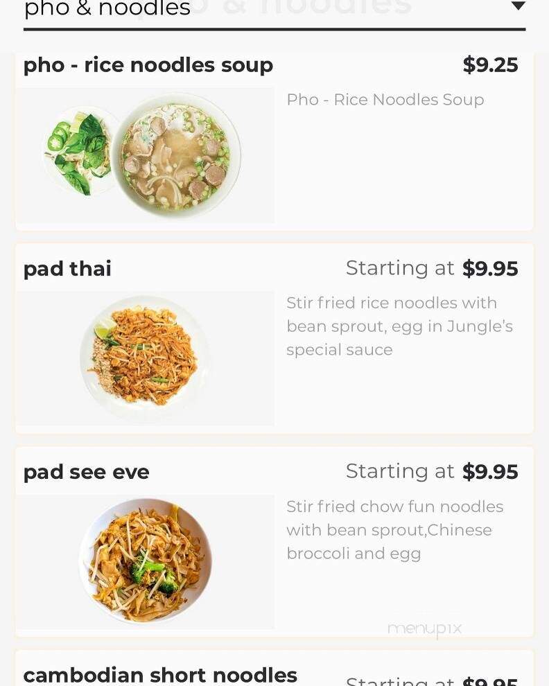 Jungle Kitchen - Chanhassen, MN menu_pic