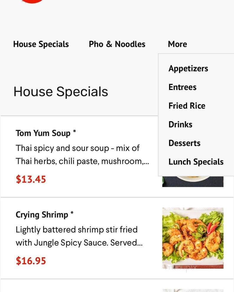 Jungle Kitchen - Chanhassen, MN menu_pic