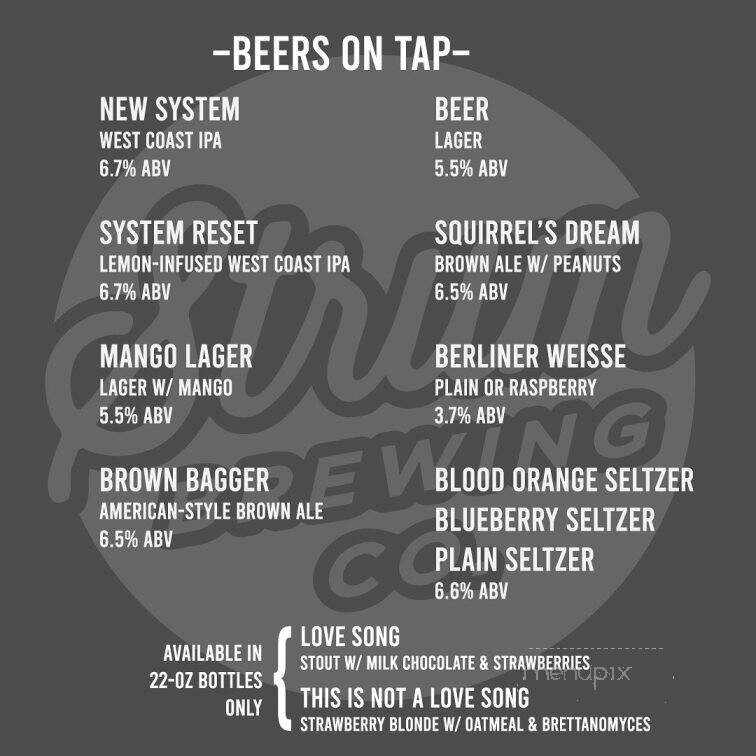 Strum Brewing Co. - Ontario, CA menu_pic