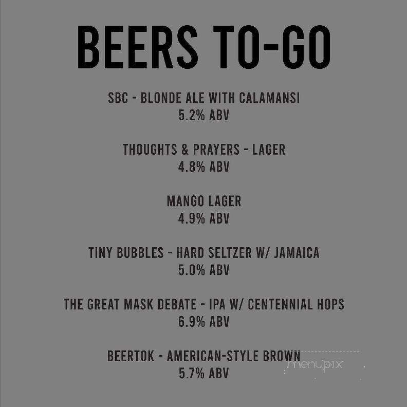 Strum Brewing Co. - Ontario, CA menu_pic