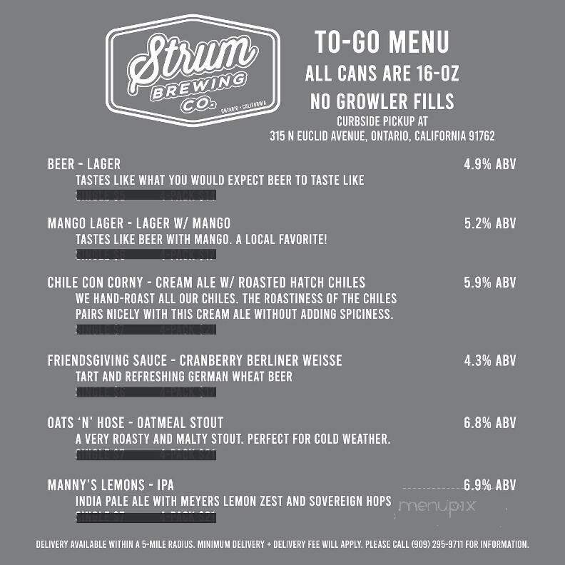 Strum Brewing Co. - Ontario, CA