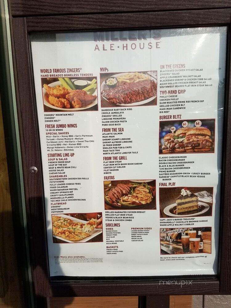 Miller's Ale House - Sterling, VA menu_pic