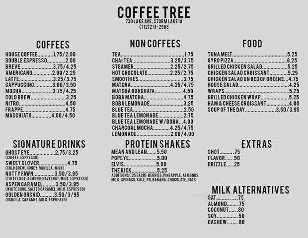 Coffee Tree - Storm Lake, IA menu_pic