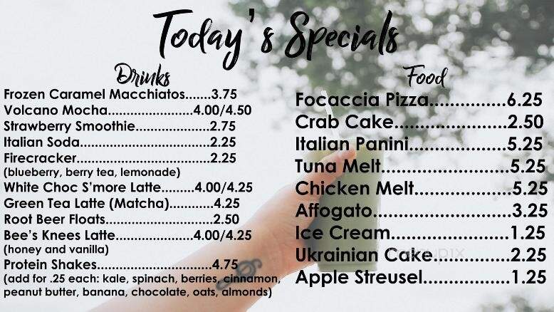Coffee Tree - Storm Lake, IA menu_pic