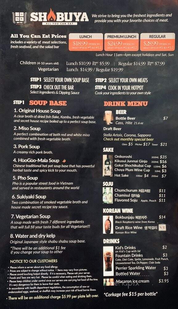 Shabuya - La Mirada, CA menu_pic