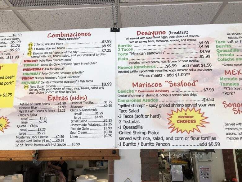 TacoSon - Wesley Chapel, FL menu_pic