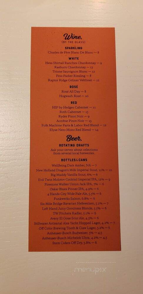 The Chocolate Pig - St. Louis, MO menu_pic