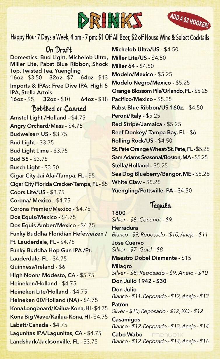 Liki Tiki BBQ - Fort Myers Beach, FL menu_pic