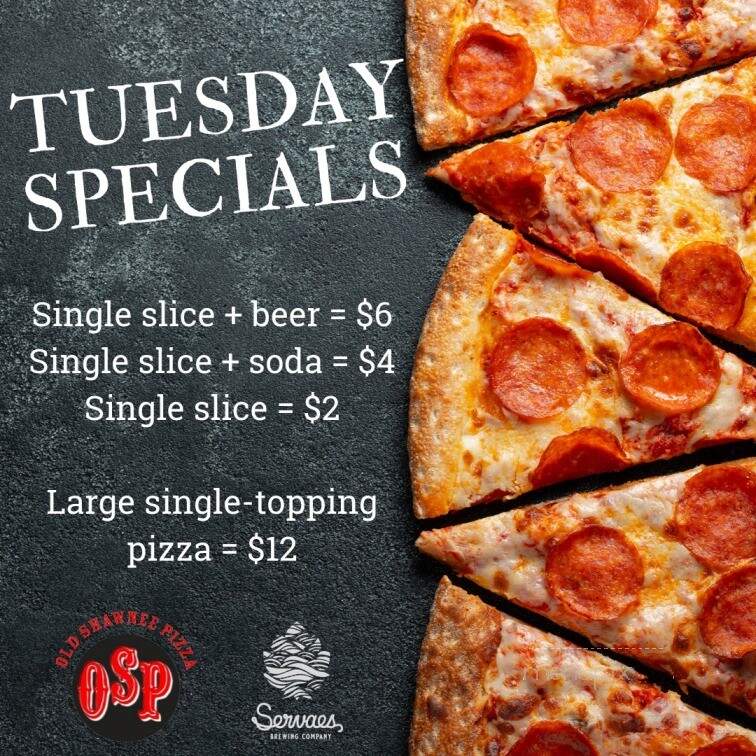 Servaes Brewing Company - Shawnee, KS menu_pic