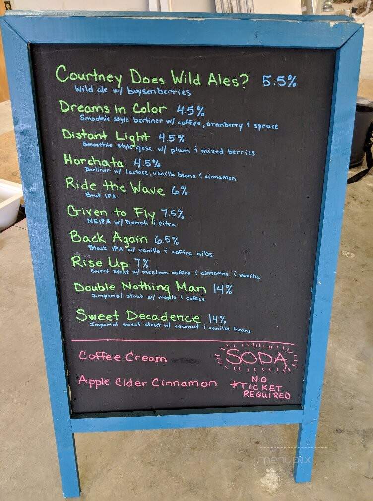 Servaes Brewing Company - Shawnee, KS menu_pic