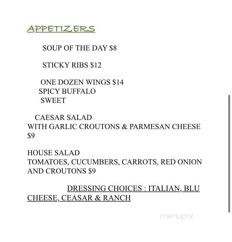 Fin and Fern - Stonington, ME menu_pic