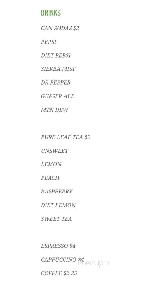 Fin and Fern - Stonington, ME menu_pic