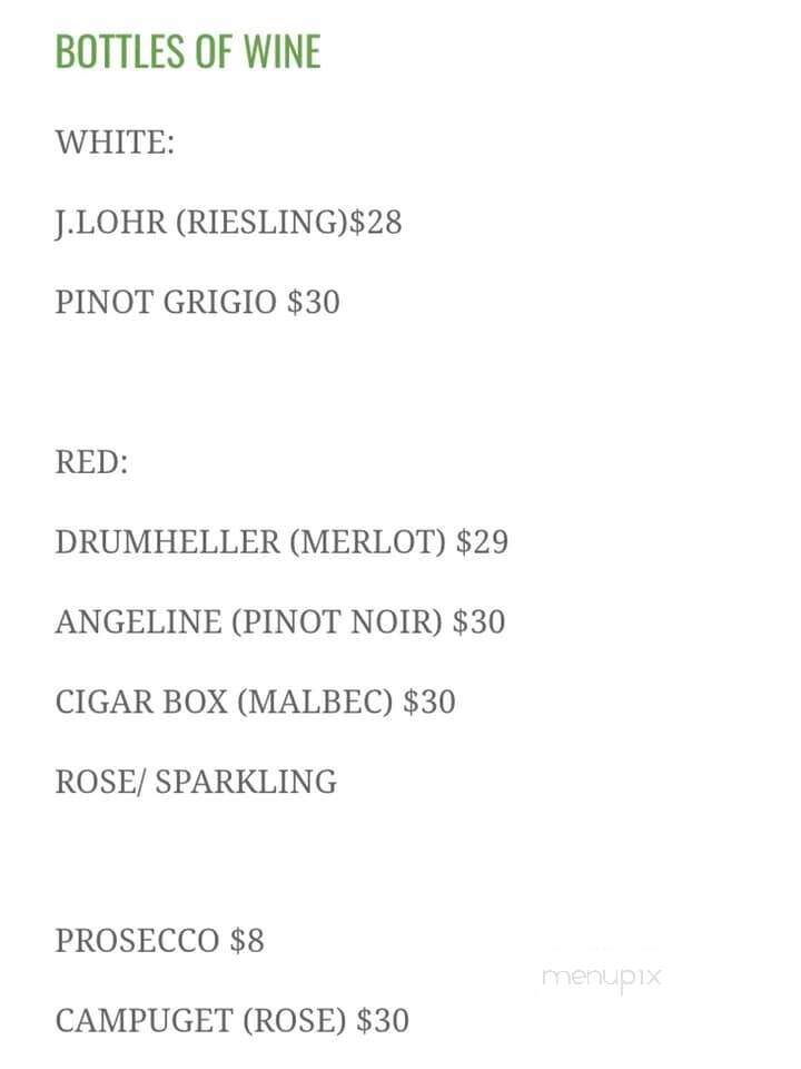 Fin and Fern - Stonington, ME menu_pic