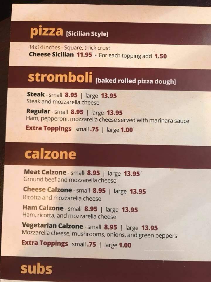 Little Italy Pizza and Italian Restaurant - Dobson, NC menu_pic