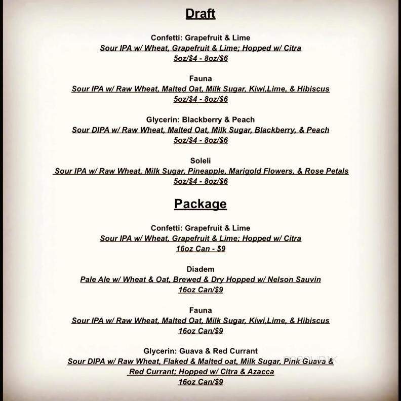 The Whale - Greenville, SC menu_pic