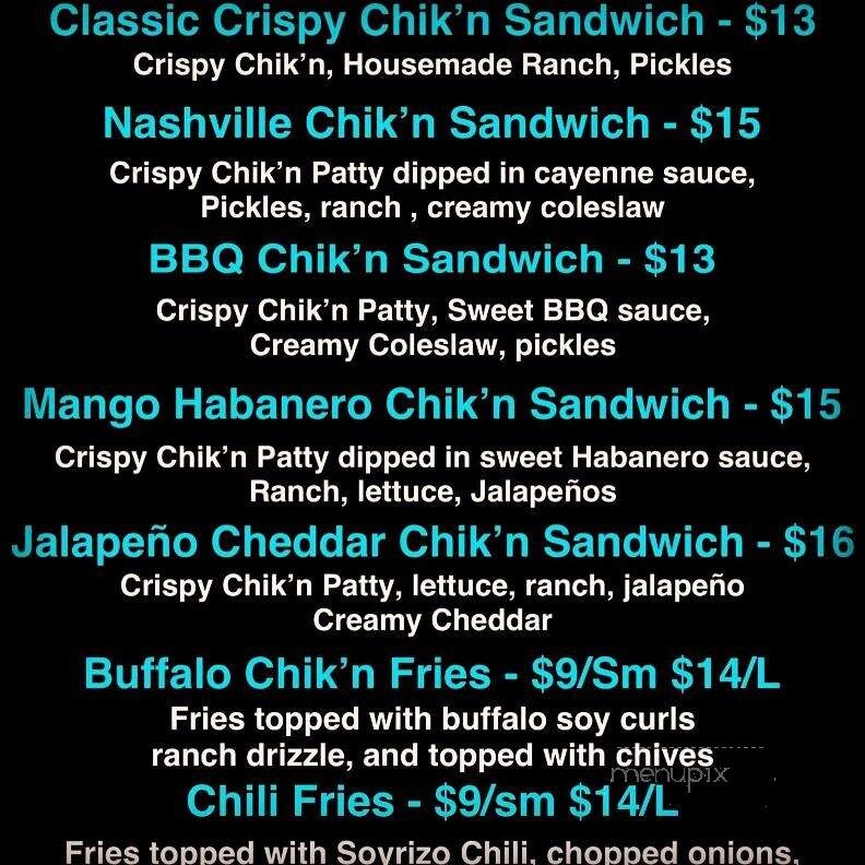 The Whale - Greenville, SC menu_pic