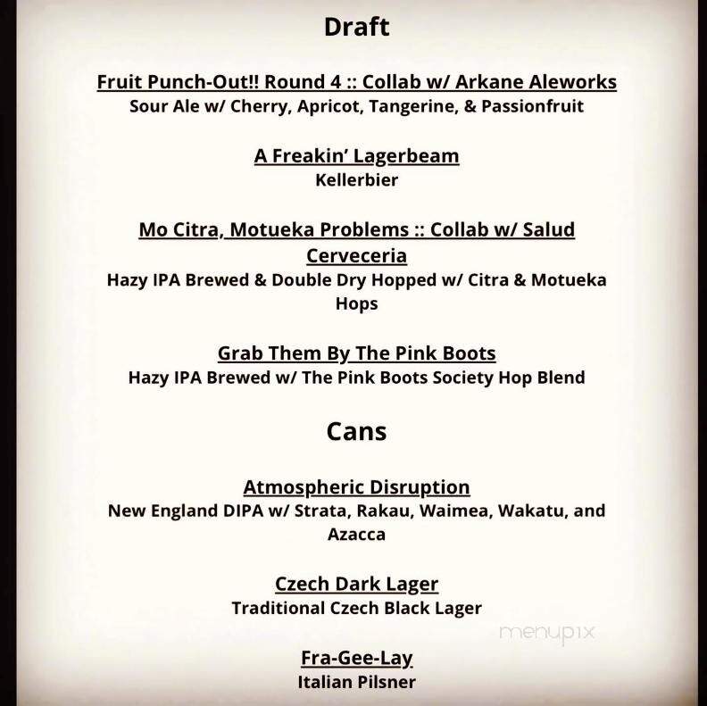 The Whale - Greenville, SC menu_pic