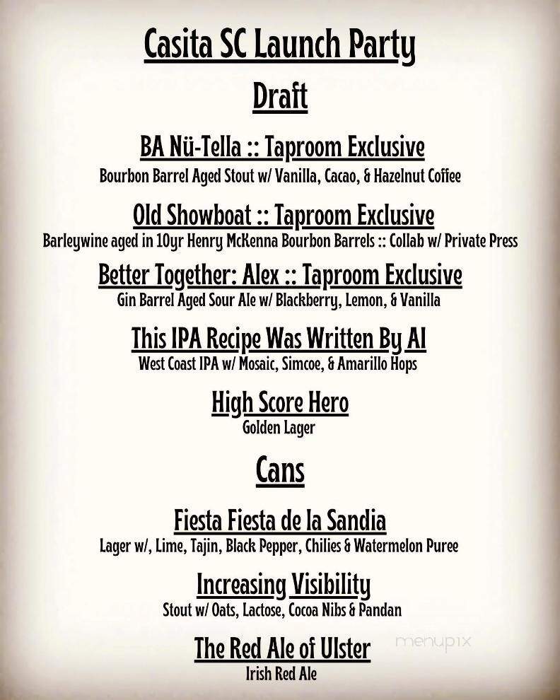 The Whale - Greenville, SC menu_pic