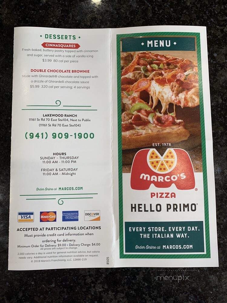 Marco's Pizza - Lakewood Ranch, FL