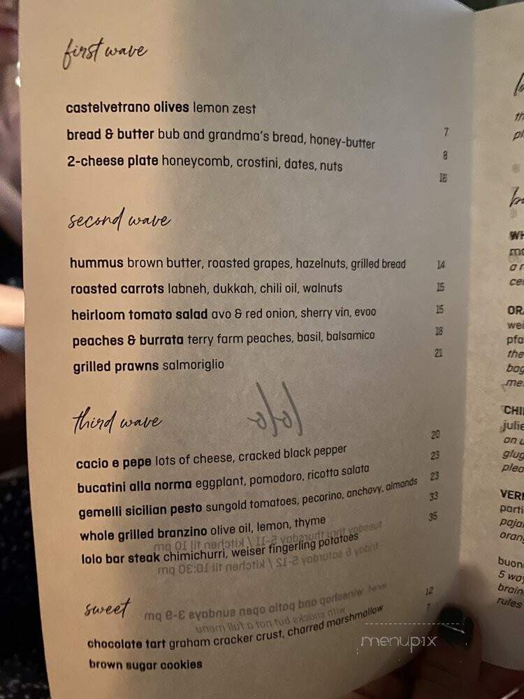 Lolo - Los Angeles, CA menu_pic