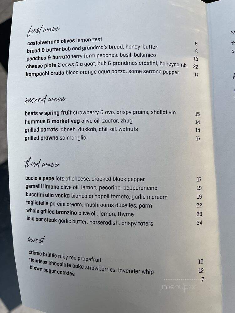 Lolo - Los Angeles, CA menu_pic
