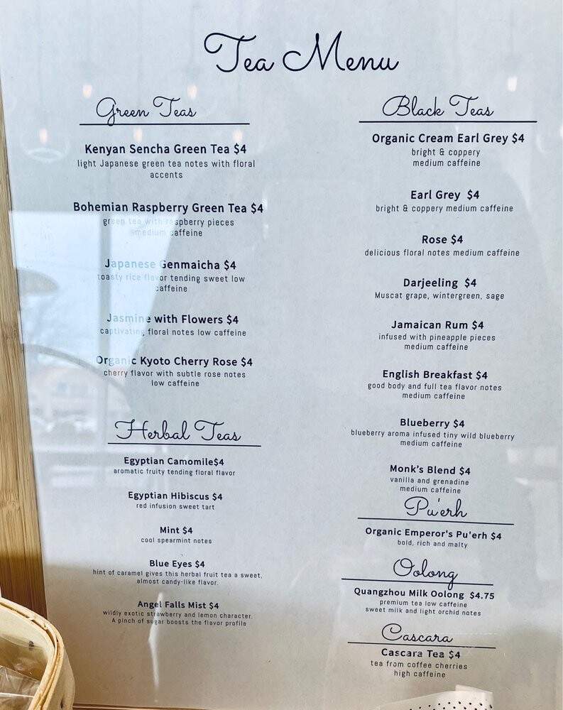 World Traveler Coffee Roasters - Folsom, CA menu_pic