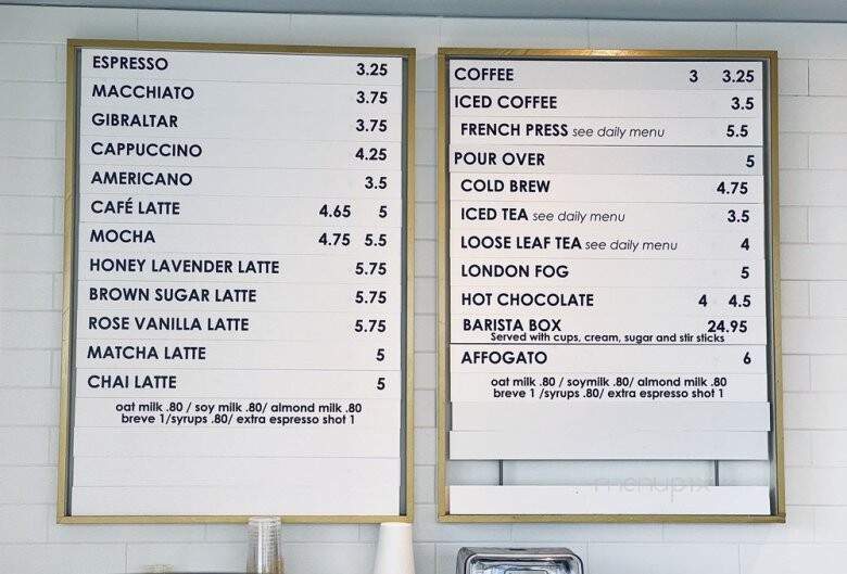 World Traveler Coffee Roasters - Folsom, CA menu_pic