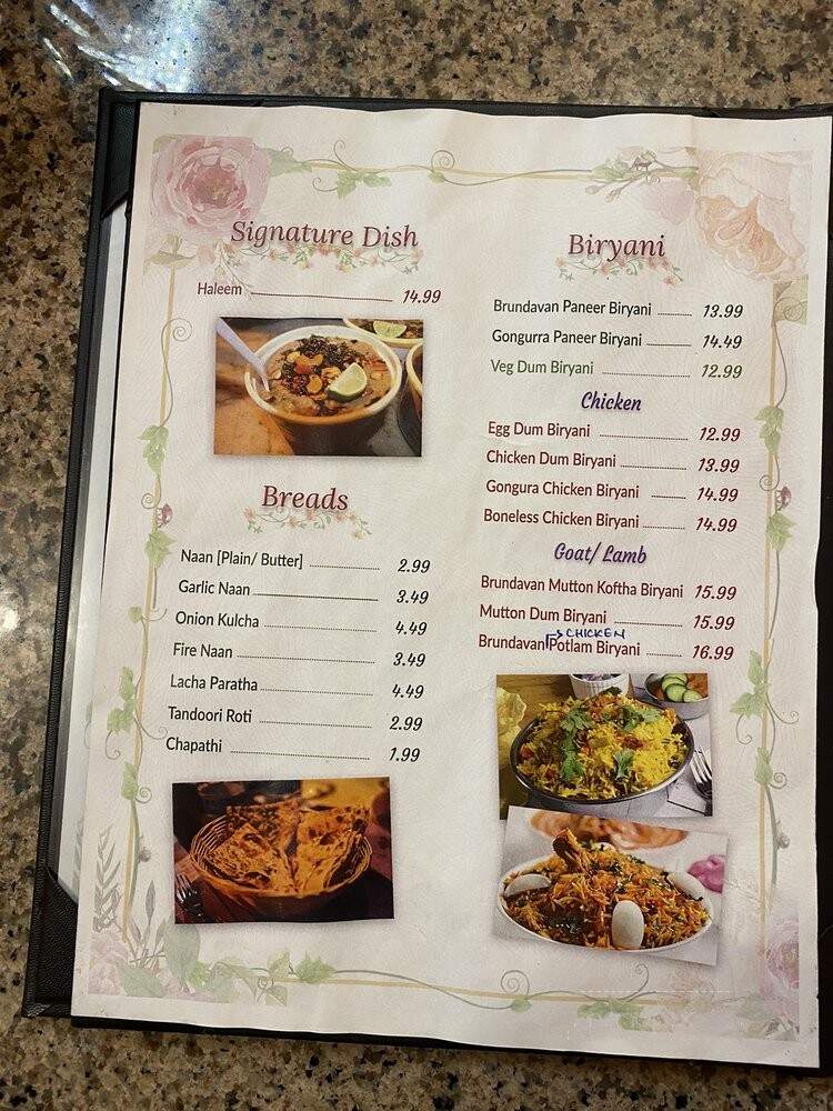 Brundavan - Santa Clara, CA menu_pic
