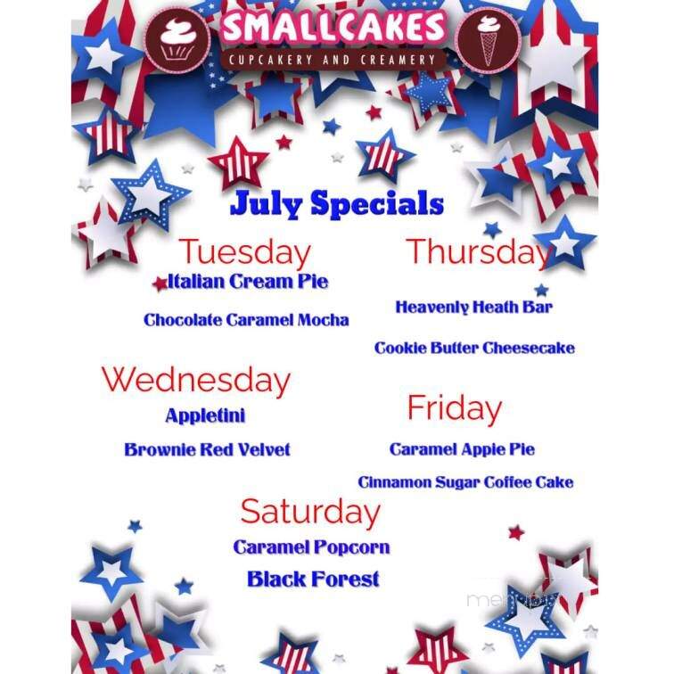 SmallCakes - Shreveport, LA menu_pic