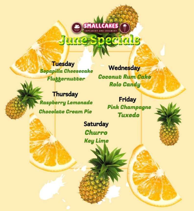 SmallCakes - Shreveport, LA menu_pic